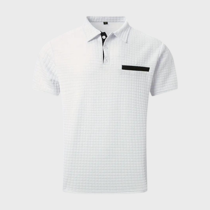 Drune - Texturiertes Poloshirt