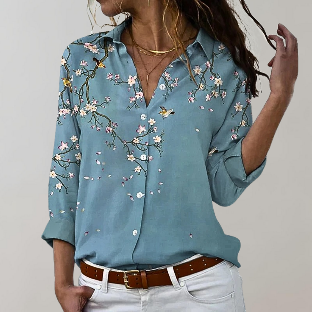 Drune | Paisley Print Knopfbluse für Damen