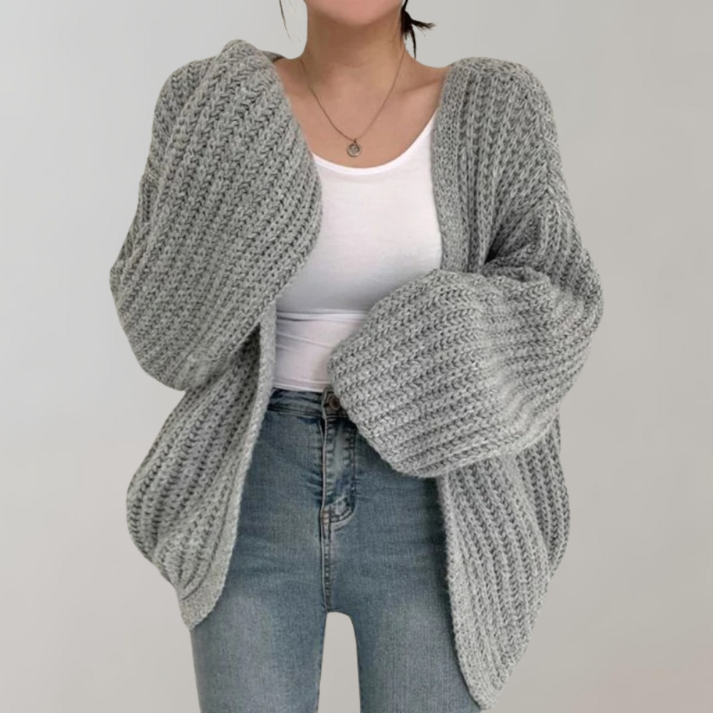Drune | Bequeme Langärmelige Strickjacke Für Frauen
