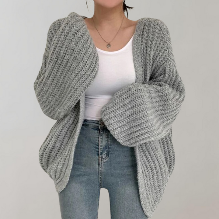 Drune | Bequeme Langärmelige Strickjacke Für Frauen
