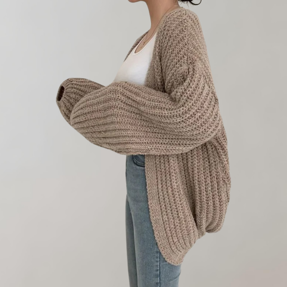 Drune | Bequeme Langärmelige Strickjacke Für Frauen
