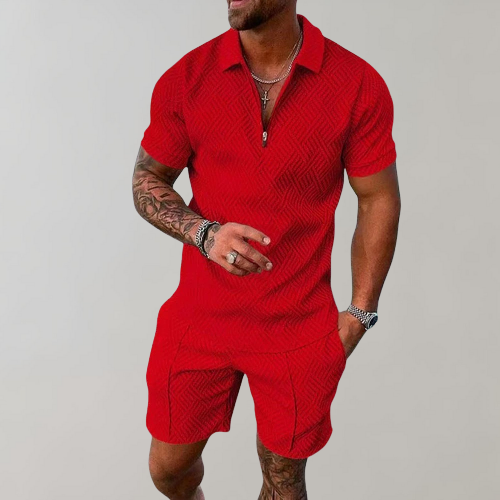 Drune | Polo und Shorts Sommer Satz Herren