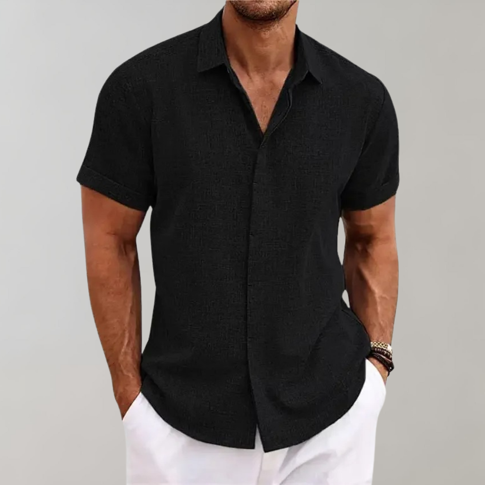 Drune | Einfarbiges Poloshirt für Männer