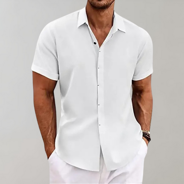 Drune | Einfarbiges Poloshirt für Männer