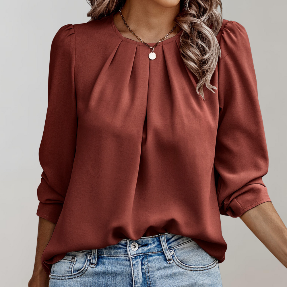 Drune | Gepflegte Satin-Bluse für Damen