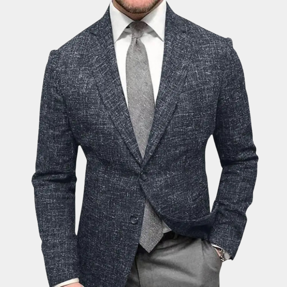 Drune | Herren-Sakko kariert - Modernes Slim Fit Blazer-Jackett für Business & Events