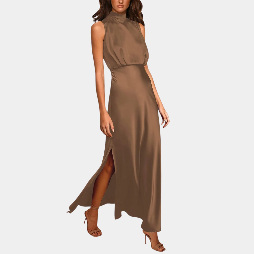 Drune | Elegantes Damenkleid Mit Schlitz
