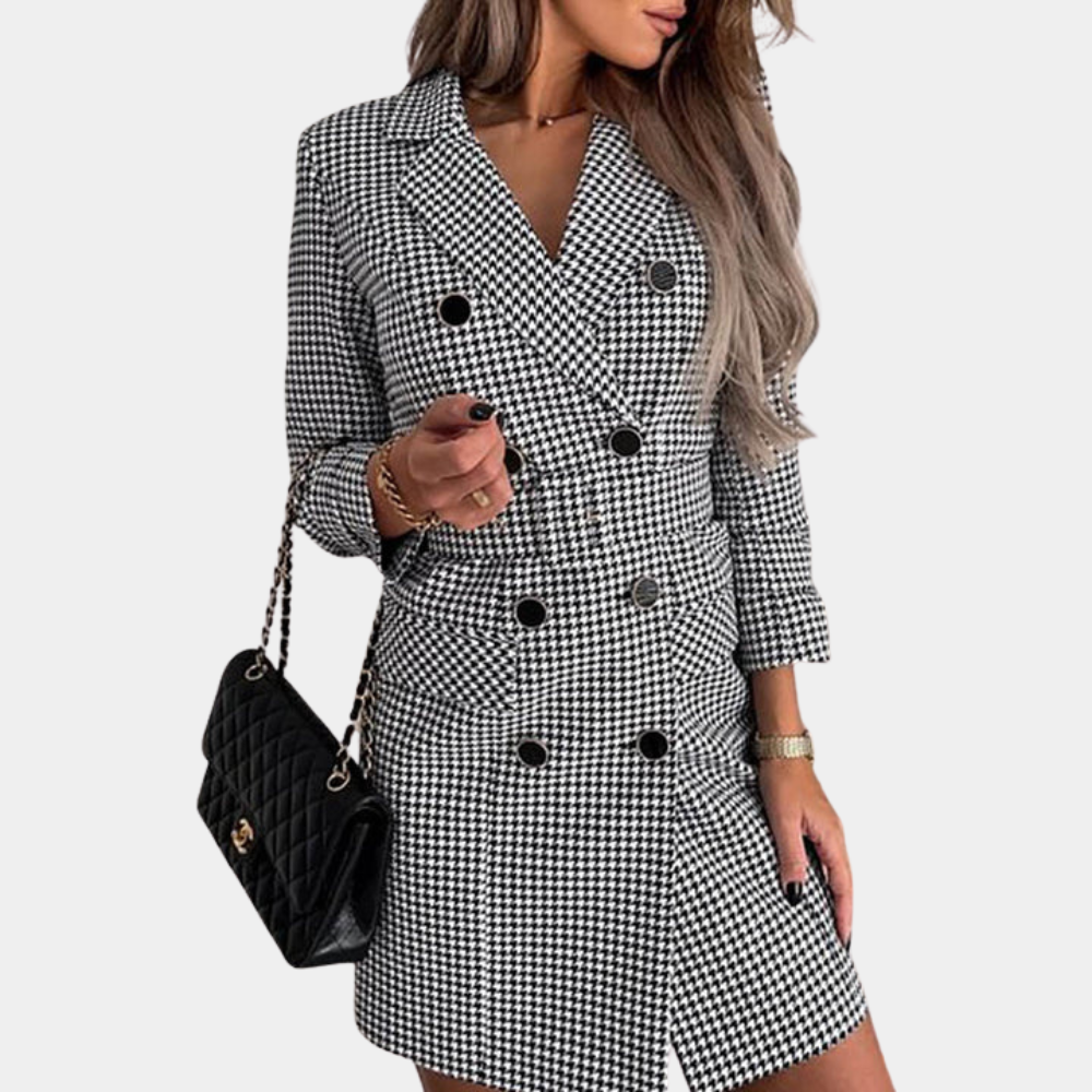 Drune | Elegantes Blazer-Kleid mit Gürtel für Frauen