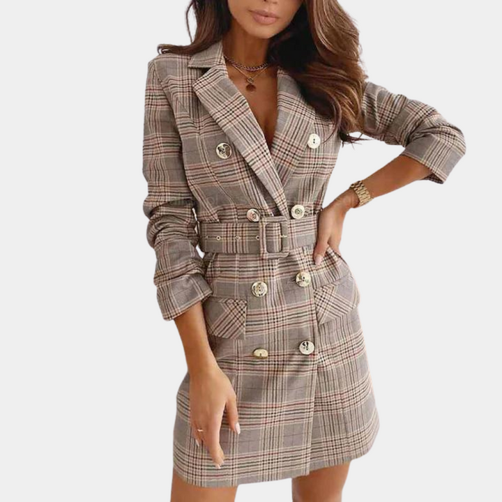 Drune | Elegantes Blazer-Kleid mit Gürtel für Frauen