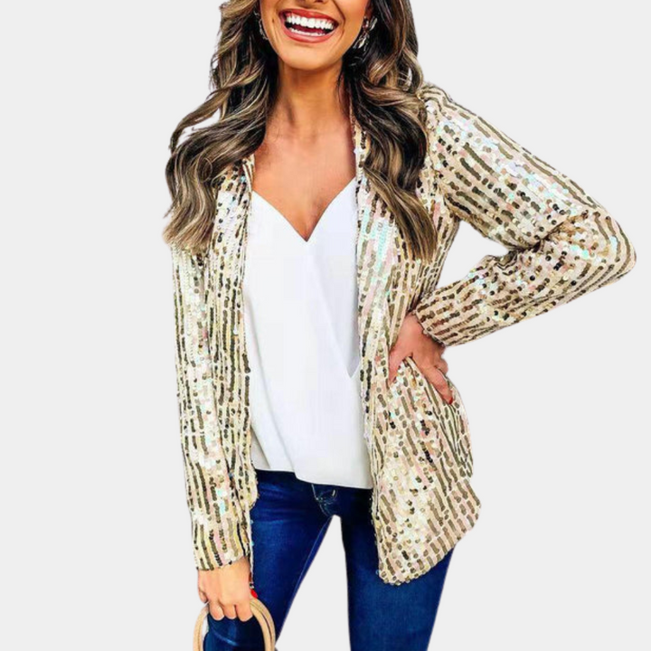 Drune | Schicker Blazer mit Pailletten für Frauen