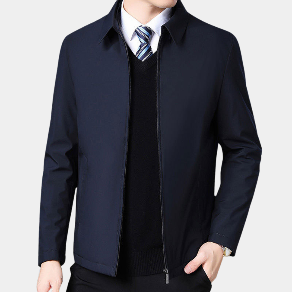 Drune | Übergangsjacke mit Reißverschluss und klassischem Kragen für Herren