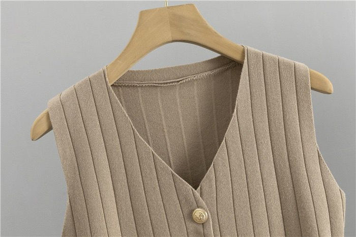 Drune | Elegantes Strickweste- Mit Cardigan- Und Hosen-Set