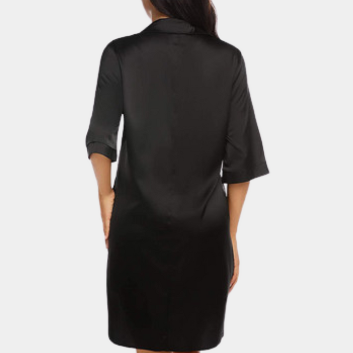 Drune | Satin Knopf-Bund Nachthemd für Damen