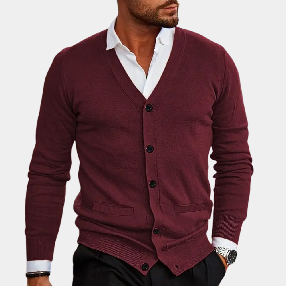 Drune | Lässige Strickjacke mit Knöpfen