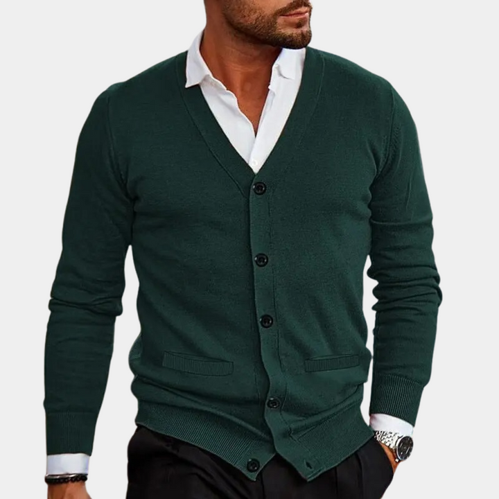 Drune | Lässige Strickjacke mit Knöpfen
