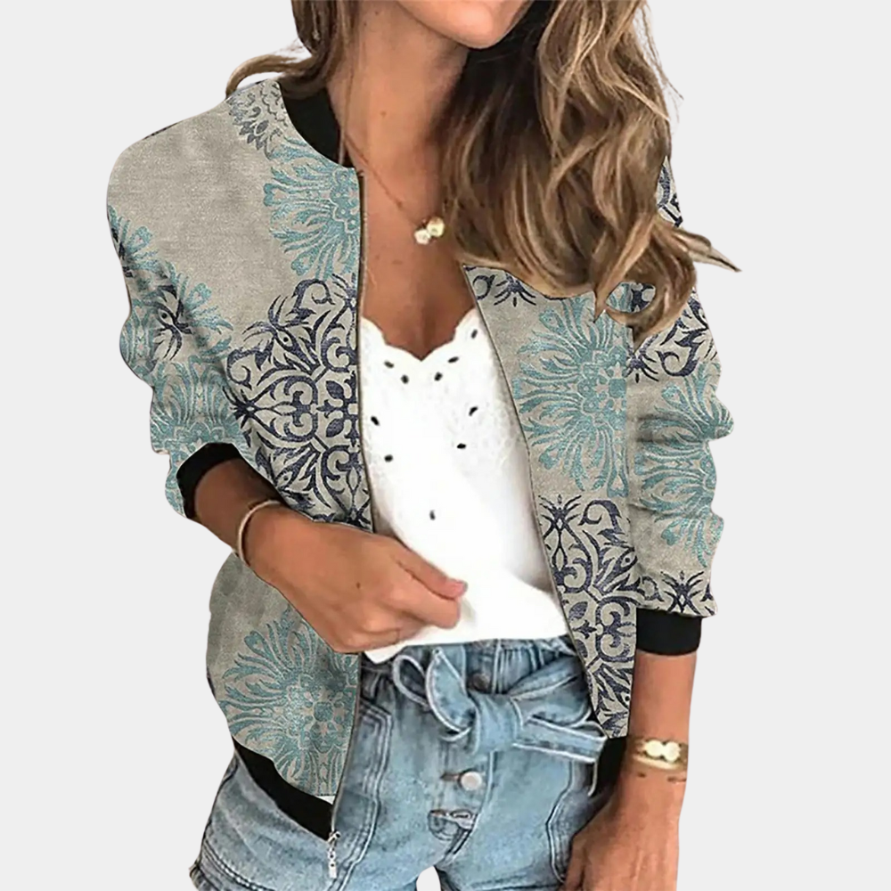 Drune | Herbstjacke mit Druck für Frauen