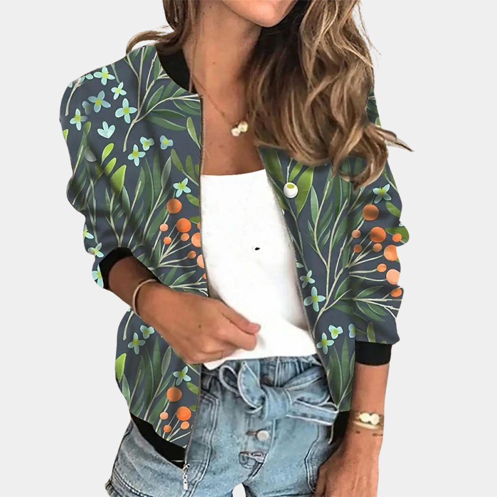 Drune | Herbstjacke mit Druck für Frauen