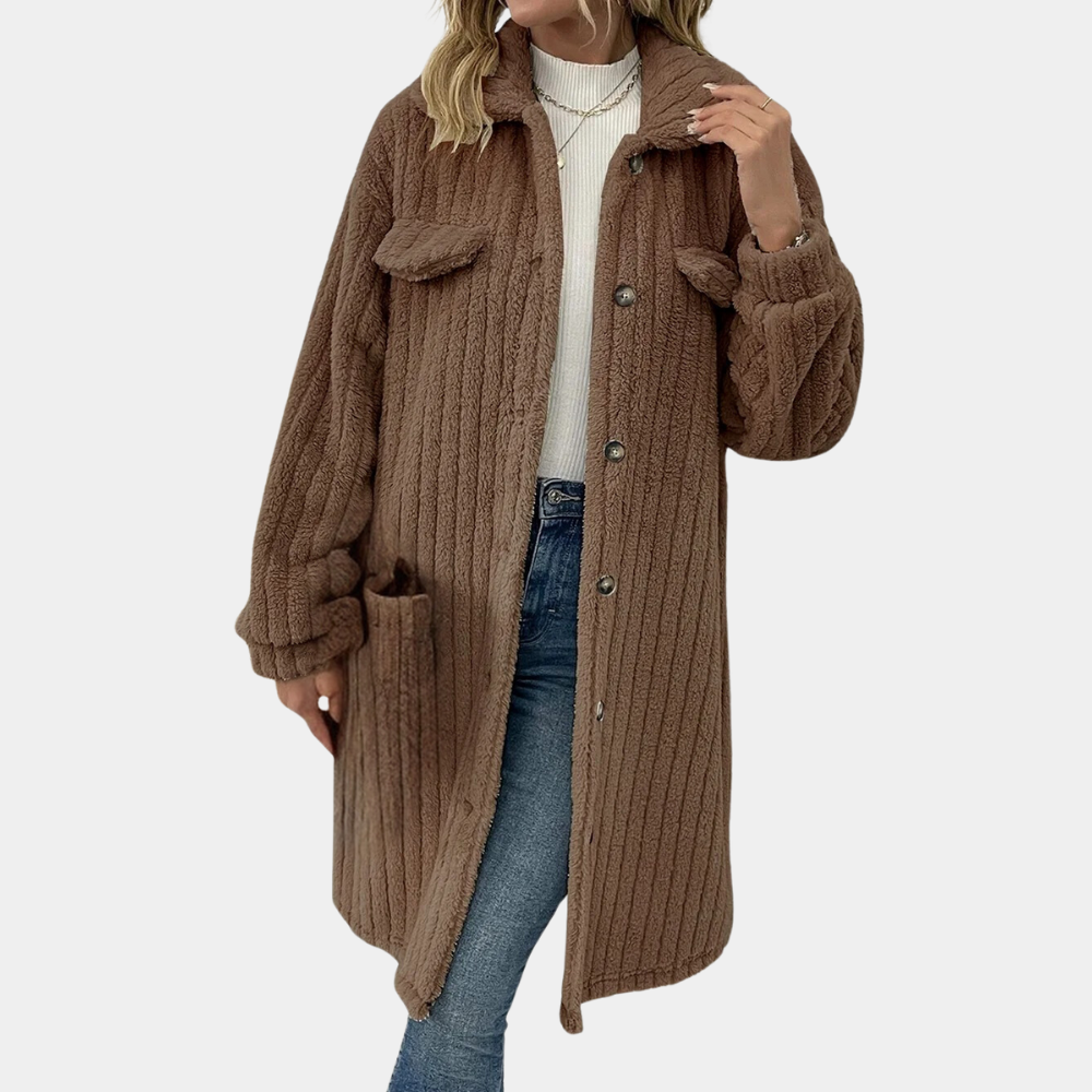 Drune | Langer Fleece-Mantel