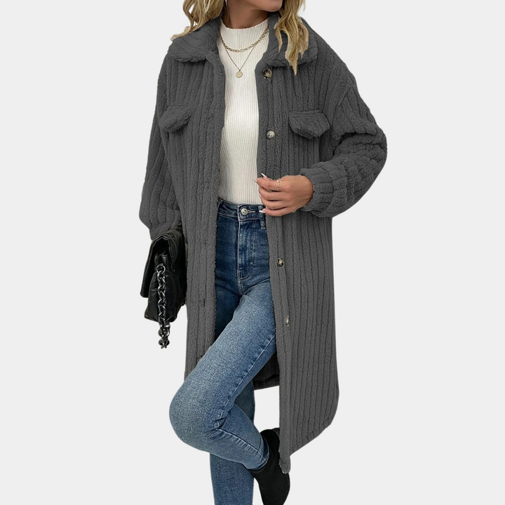 Drune | Langer Fleece-Mantel