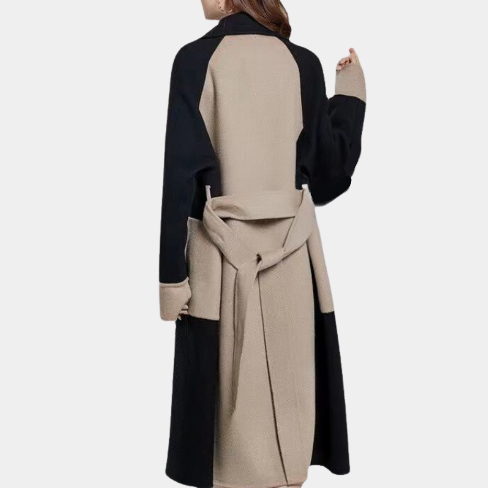 Drune | lange schwarze Trenchcoat für Damen