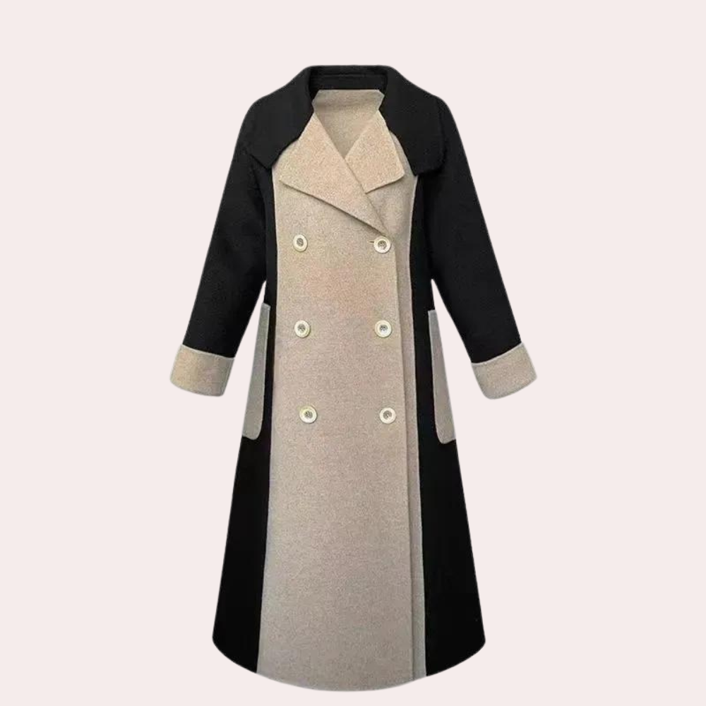 Drune | lange schwarze Trenchcoat für Damen