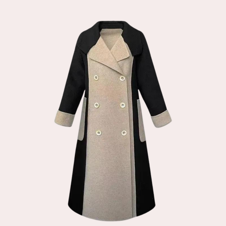 Drune | lange schwarze Trenchcoat für Damen