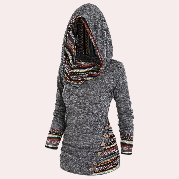 Drune | Stilvoller Herbstkapuzenpullover für Frauen