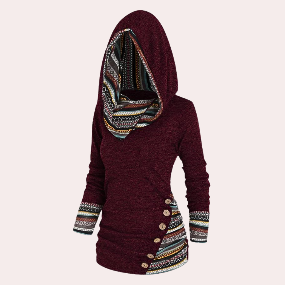 Drune | Stilvoller Herbstkapuzenpullover für Frauen