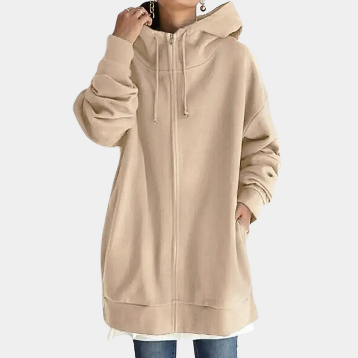 Drune | Stylischer Kapuzenpullover mit Reißverschluss für Damen