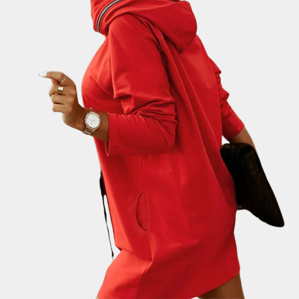 Drune | Kapuzenpullover Kleid für Damen