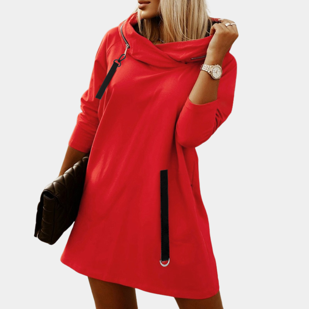 Drune | Kapuzenpullover Kleid für Damen