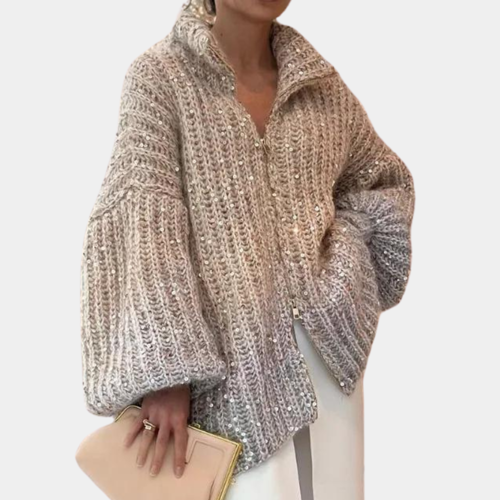 Drune | Damenpullover mit Pailletten