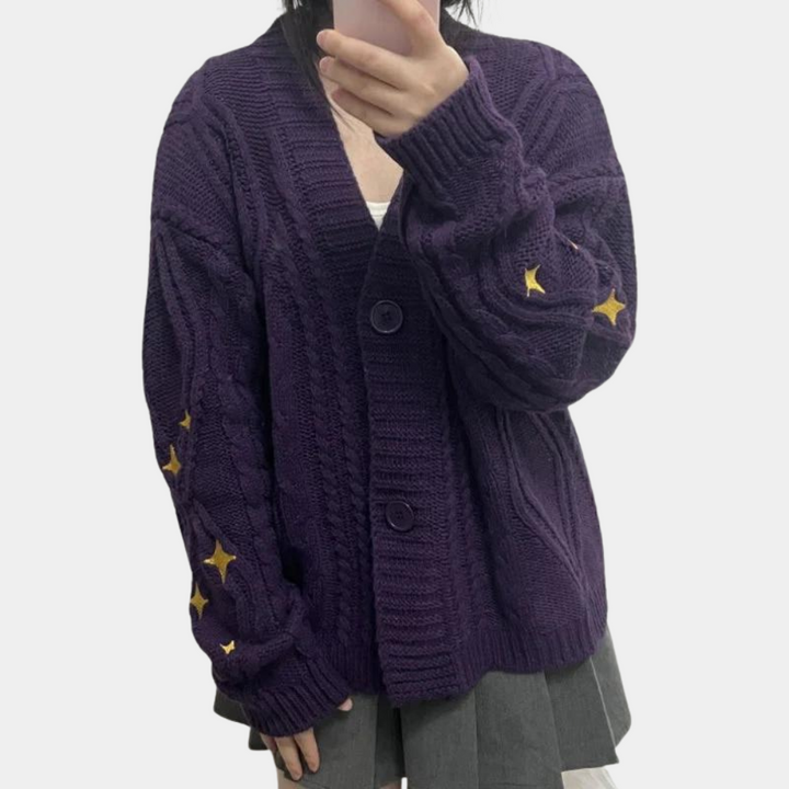 Drune | Damenjacke mit Erdbeer-Details – Poppy
