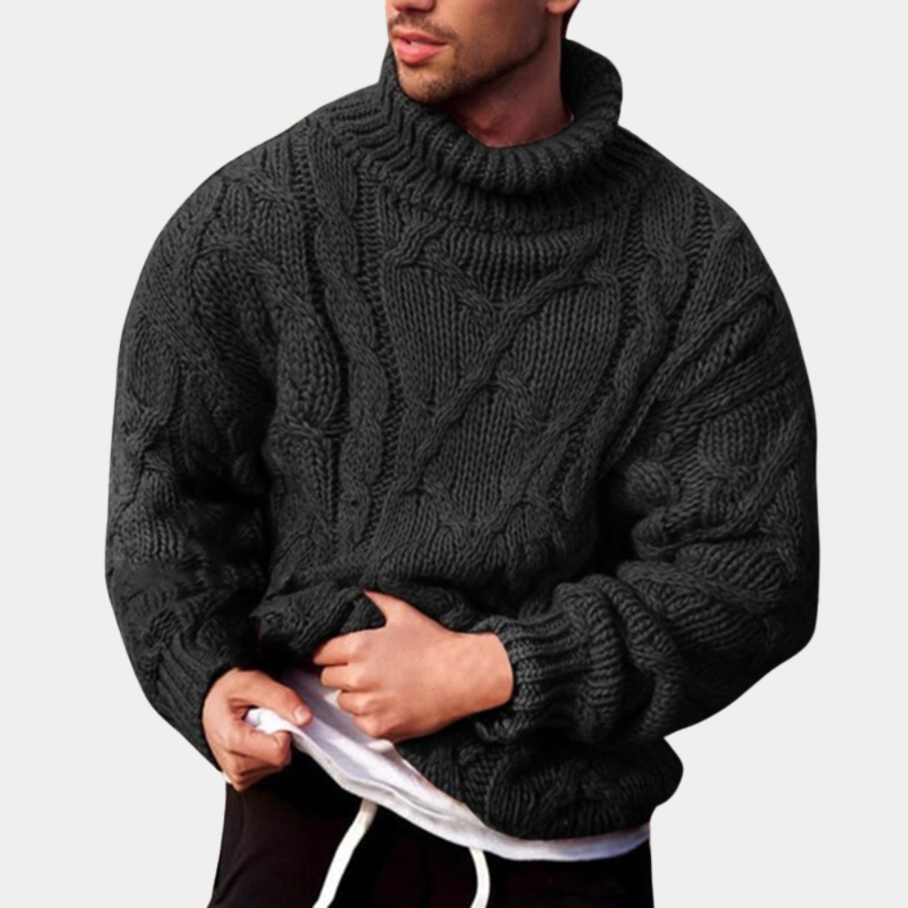 Drune | Strickpullover Mit Zopfmuster Für Herren