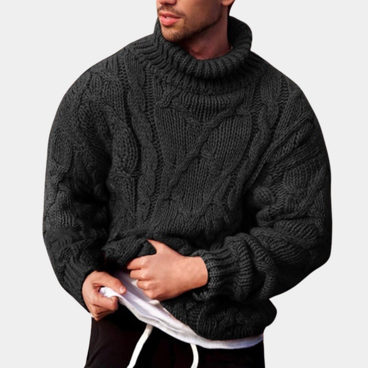 Drune | Strickpullover Mit Zopfmuster Für Herren
