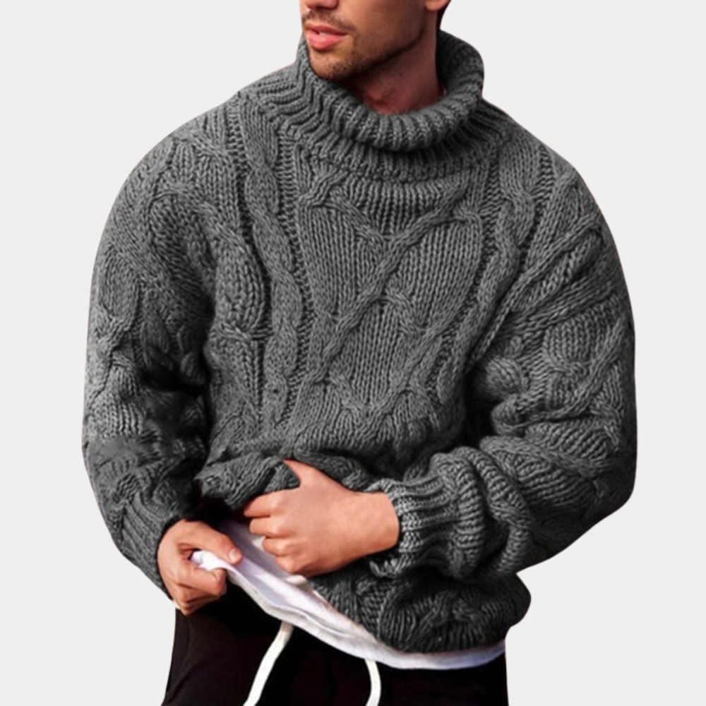 Drune | Strickpullover Mit Zopfmuster Für Herren