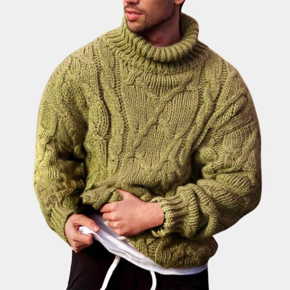 Drune | Strickpullover Mit Zopfmuster Für Herren