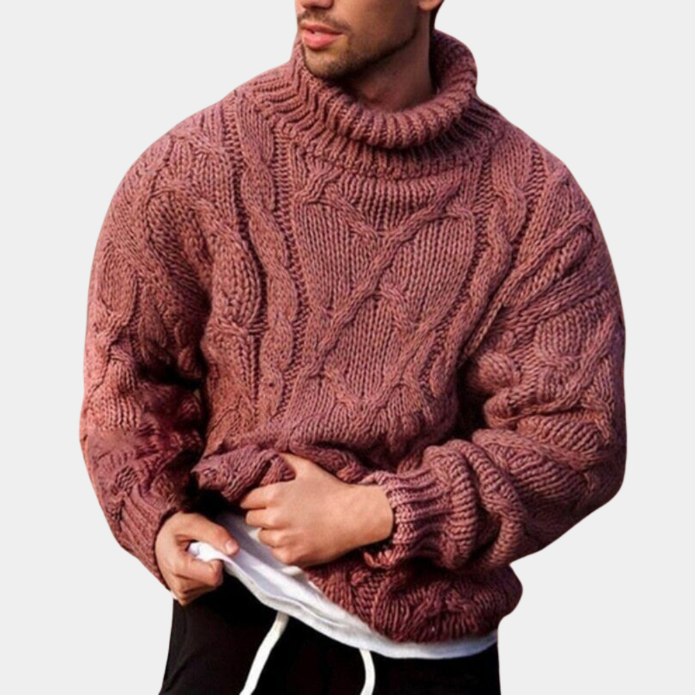 Drune | Strickpullover Mit Zopfmuster Für Herren