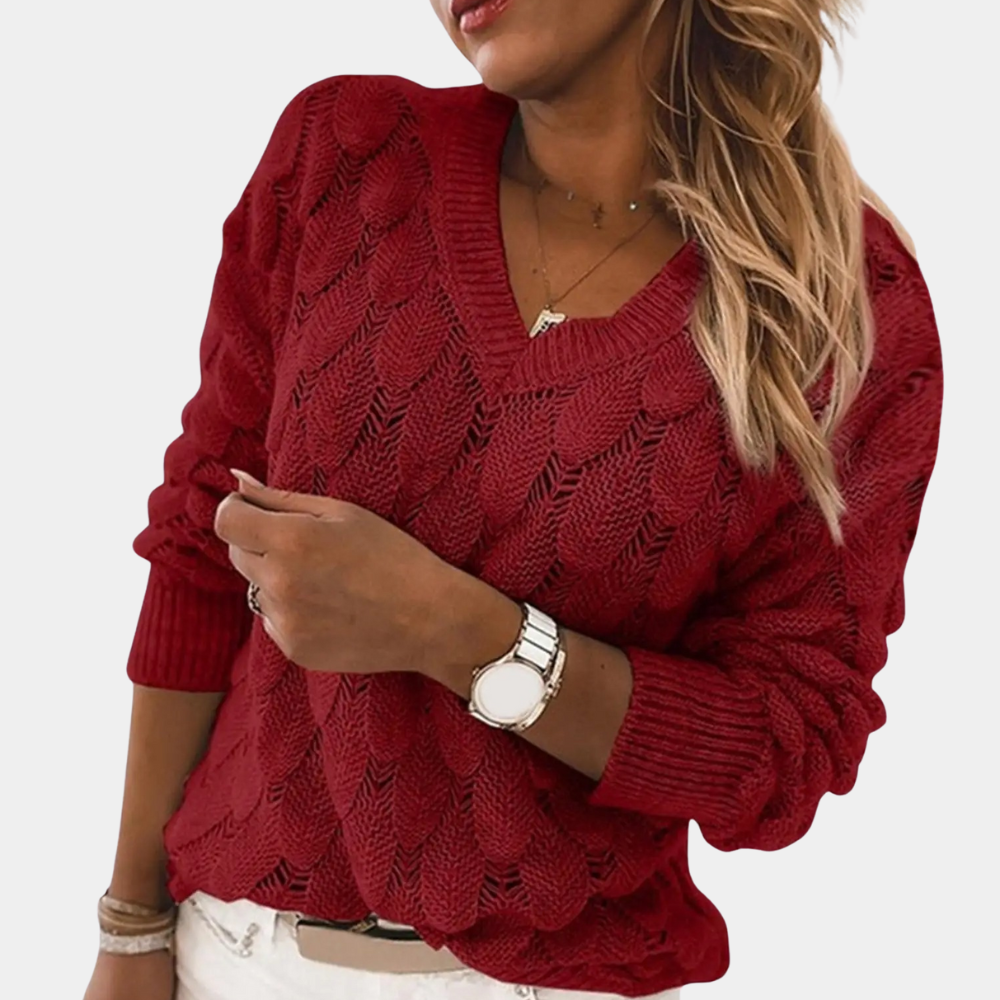 Drune | Vielseitiger Strickpullover für Frauen