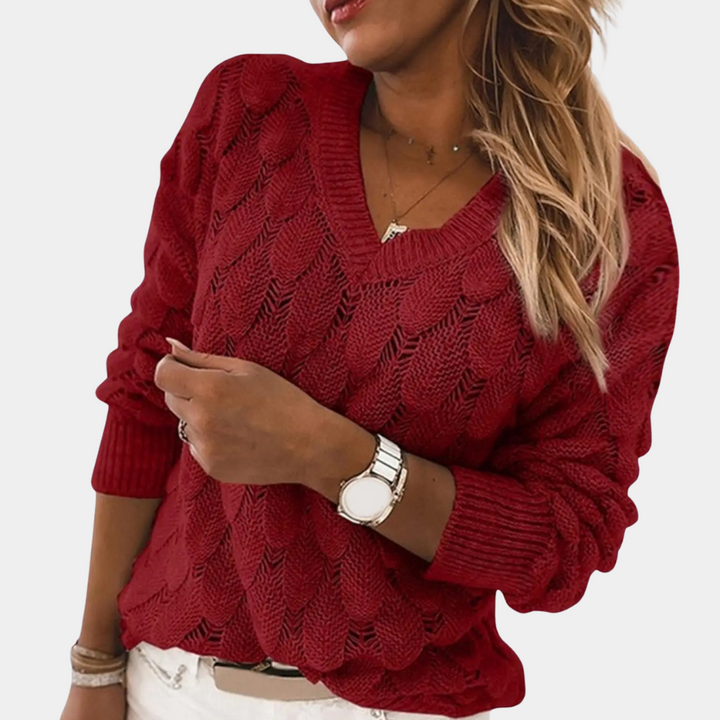 Drune | Vielseitiger Strickpullover für Frauen