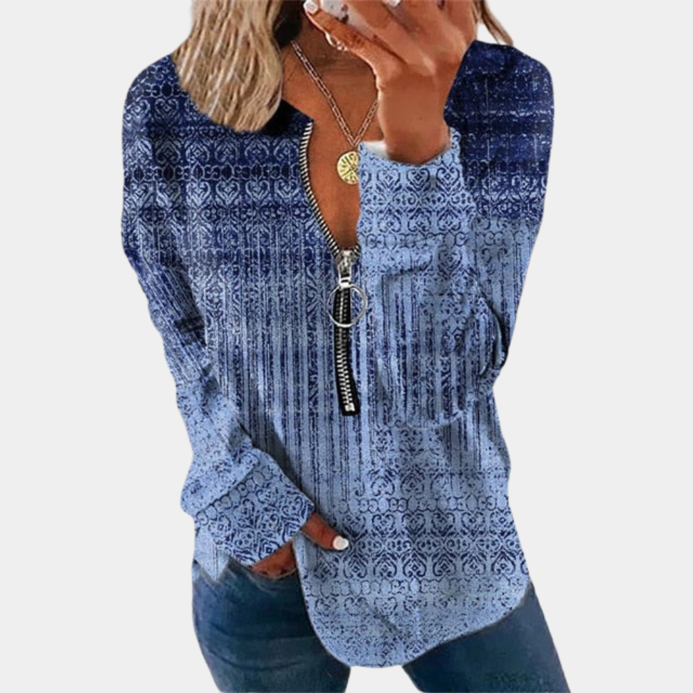 Drune | Pullover mit Weinlese Druck