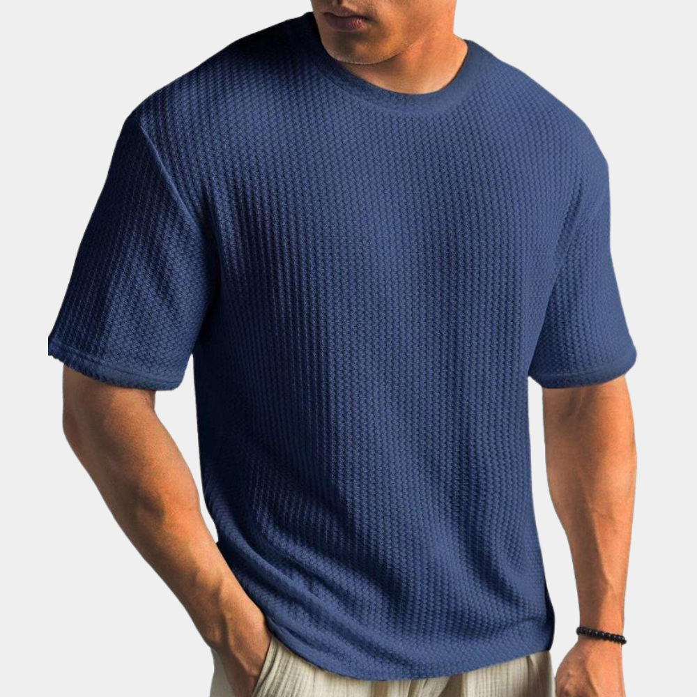 Drune | Geripptes T-shirt Für Herren Lässig & Bequem