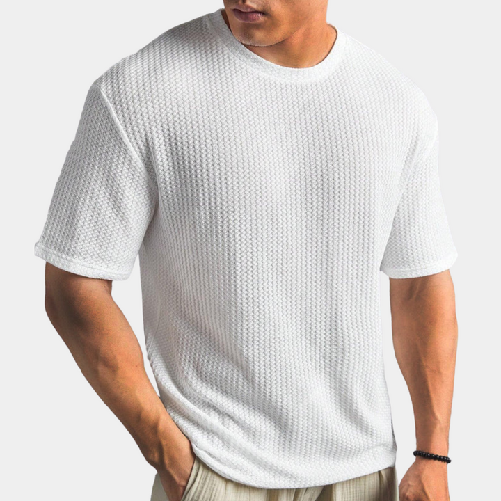 Drune | Geripptes T-shirt Für Herren Lässig & Bequem