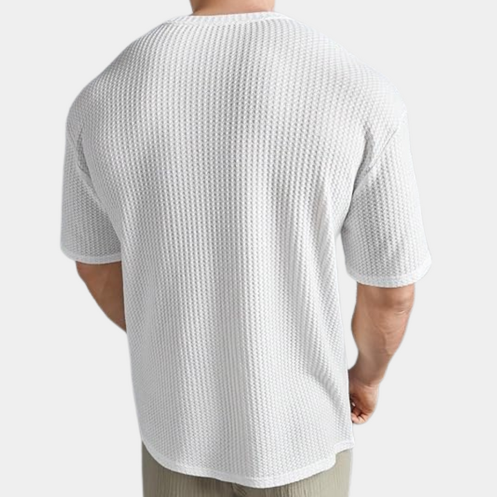 Drune | Geripptes T-shirt Für Herren Lässig & Bequem