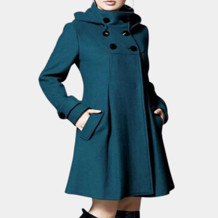 Drune | gefütterte Jacke - eleganter Teal-Jacke mit Seitentaschen