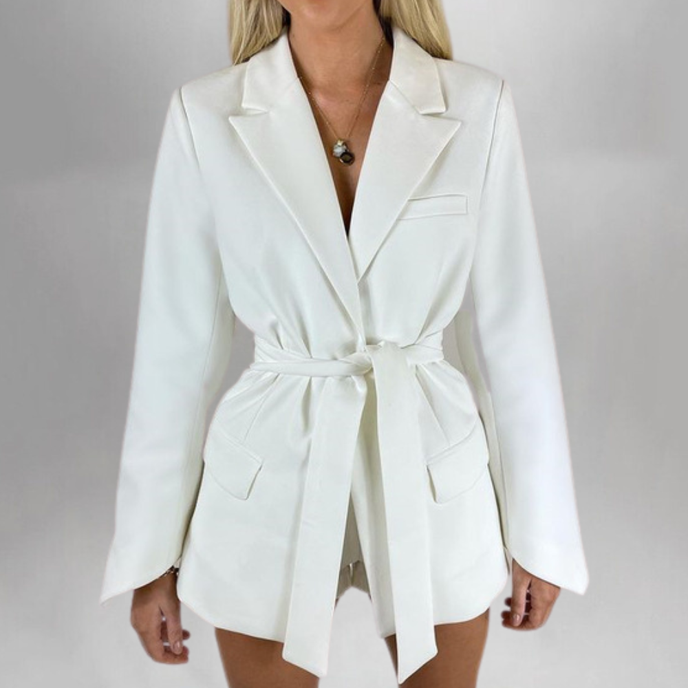 Drune | Eleganter Blazer mit Gürtel für Damen