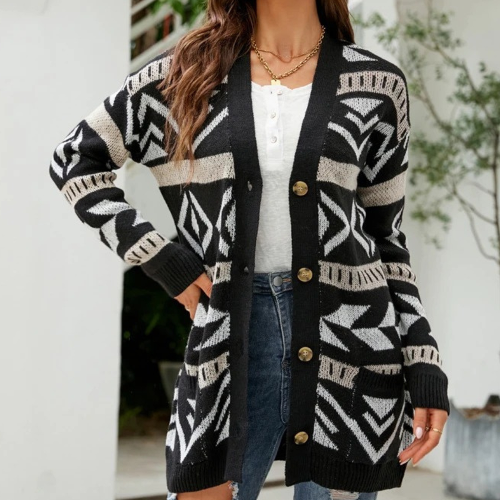 Drune | Elegante und Vielseitige Winter Strickjacke