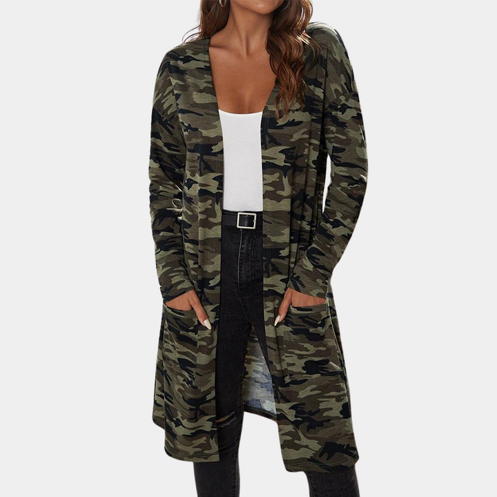 Drune | Vielseitige lange Tarnjacke für Frauen