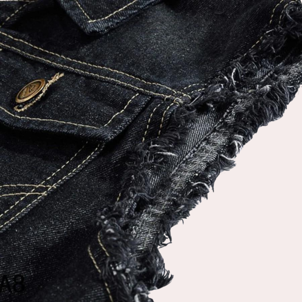 Drune | Retro Denim Weste für Herren