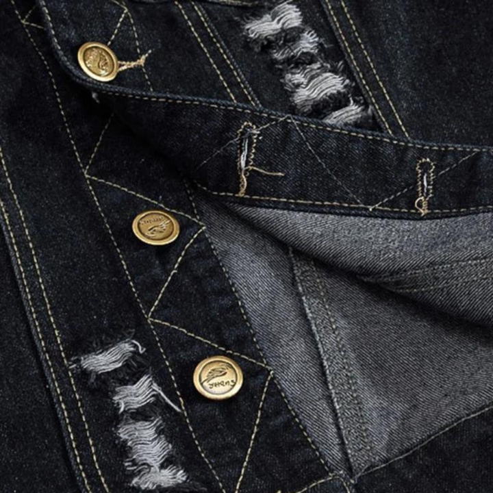 Drune | Retro Denim Weste für Herren